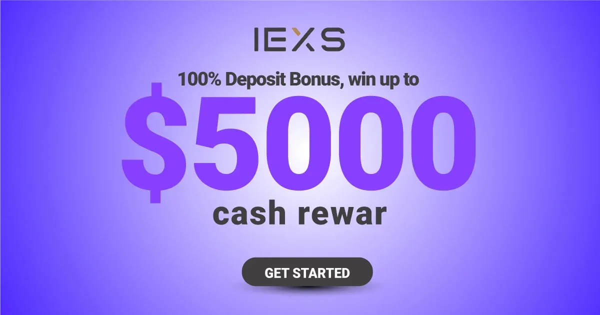 IEXS Launches New Promotion 100% Bonus in Cash Rewards